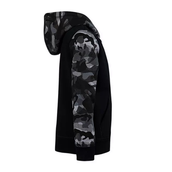NIKE BOYS’ SIZE YSM FLEECE CAMO FULL ZIP HOODIE - Picture 5 of 7